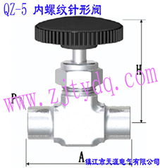 QZ-5 內螺紋針形閥QZ-5 Femals Serew Needle Valve